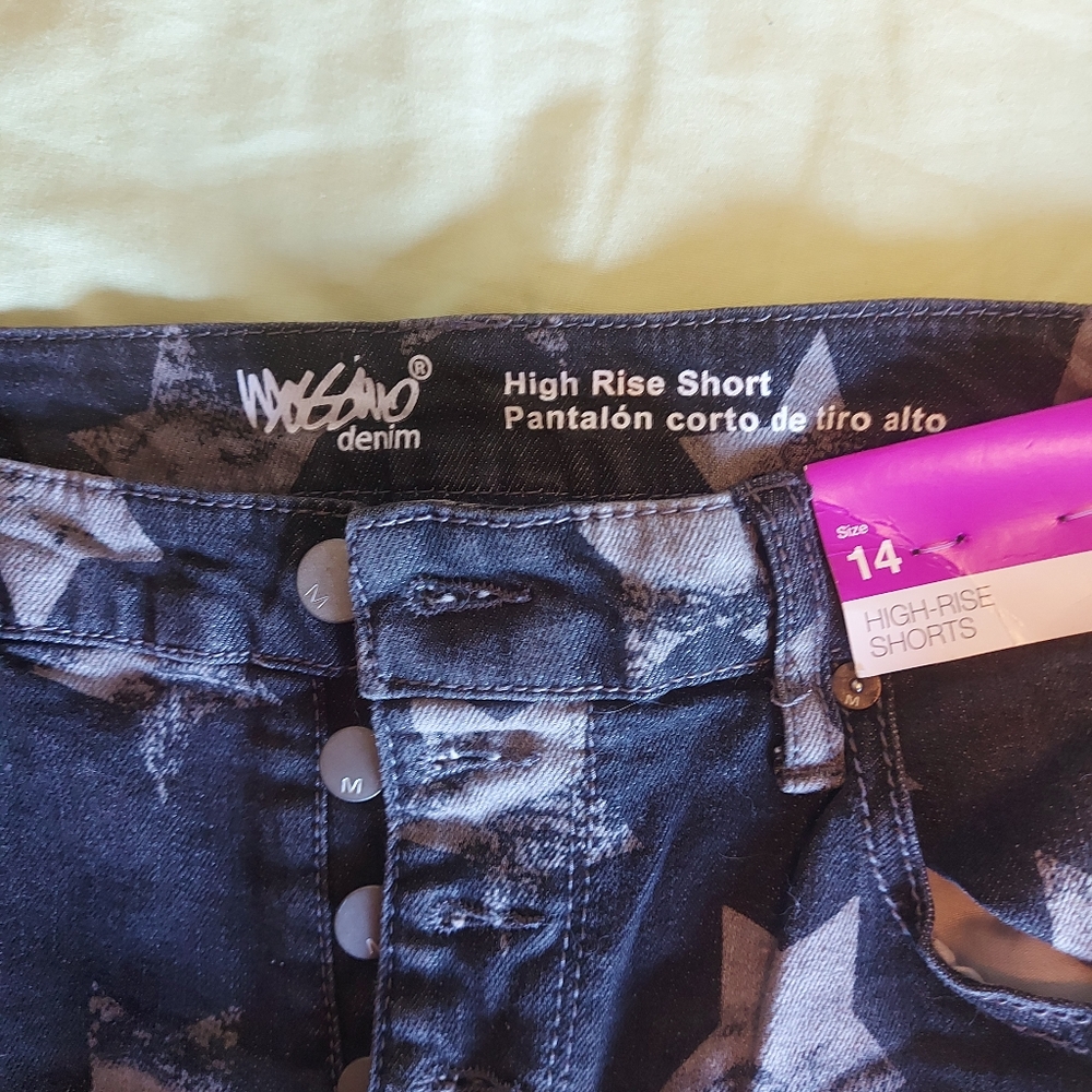 NWT denim high rise shorts